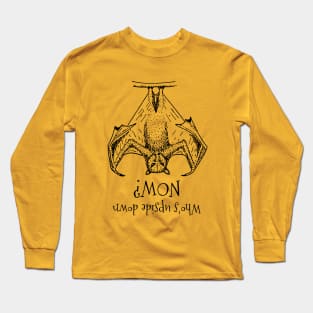 Upside Down Bat Long Sleeve T-Shirt